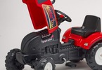 FALK - Šlapací traktor Farm Master 270i s vlečkou červený