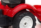 FALK - Šlapací traktor Garden master červený s vlečkou