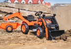 FALK - Pedal tractor Kubota with loader, excavator and siding
