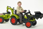 FALK - Pedal tractor Claas Arion 430 with loader, excavator and sowing machine