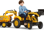 FALK - Pedal tractor Komatsu with Maxi loader, excavator and siding