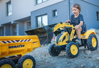 FALK - Pedal tractor Komatsu with Maxi loader, excavator and siding