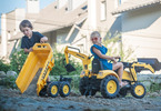 FALK - Pedal tractor Komatsu with Maxi loader, excavator and siding