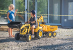FALK - Pedal tractor Komatsu with Maxi loader, excavator and siding