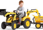 FALK - Pedal tractor Komatsu with Maxi loader, excavator and siding