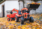 FALK - Pedal tractor Kubota with loader, excavator and Maxi siding