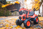 FALK - Pedal tractor Kubota with loader, excavator and Maxi siding