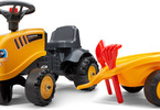 FALK - Dětské odrážedlo Baby JCB s vlečkou, lopatkou a hrabičkami