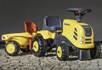 FALK - Dětské odrážedlo Baby Komatsu s vlečkou, lopatkou a hrabičkami