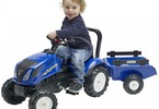 FALK - Šlapací traktor New Holland T6 s vlečkou modrý