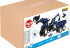 FALK - Pedal tractor New Holland T8 with loader, excavator and maxi siding