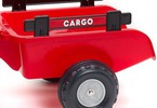 FALK - Šlapací traktor Case iH Maxxum 130 CVX s nakladačem a vlečkou červený