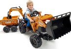 FALK - Pedal tractor Case IH Beckhoe with loader