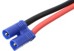 Konektor zlacený EC2 samec s kabelem 14AWG 12cm
