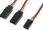 Kabel serva Y plochý Futaba 22AWG 30cm