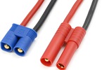 Konverzní kabel EC3 samec - 4.0mm zlacený 14AWG