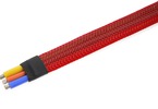 Wire Protection Sleeve Braided 8mm Red (1m)