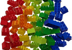 HUBELINO Kuličková dráha - barevné kostky 60 dílků