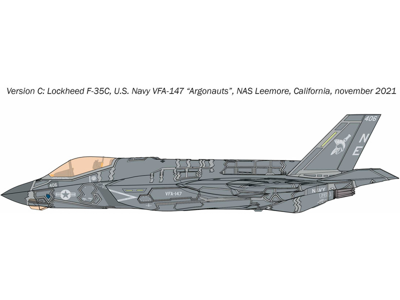 Italeri Lockheed F-35C Lightning II (1:72) (IT-1469) | Astra