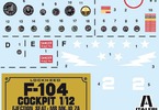 Italeri Lockheed F-104 G Starfighter - kokpit (1:12)