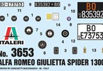 Italeri Alfa Romeo Giulietta Spider 1300 (1:24)