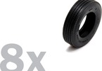 Italeri doplňky - TRUCK RUBBER TYRES (8x) (1:24)