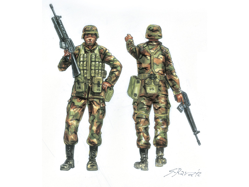 Toy Soldiers 1/72 U.S Infantry 1980's Italeri 6168