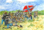 Italeri figurky - Konfederační pěchota (americká občanská válka) (1:72)
