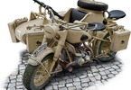 Italeri German Military Motorcycle with Sidecar (1:9)