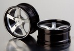 Killerbody Wheels Aluminum Silver (2 pcs): Camaro 2011 1/10