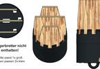 Klima 75 mm Nose Cone with Storage Compartment, Black