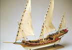 AMATI Sciabecco pirate ship 1753 1:60 set