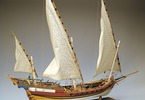 AMATI Sciabecco pirate ship 1753 1:60 set