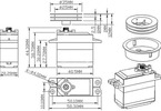 Krick servo plachet Windforce 1406MG digital 14,2kg.cm 0,1s/60°