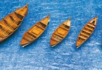 Fishing boat sloop 108x26x18mm