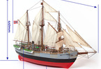 OCCRE Fram Forschungsschiff Standmodellbausatz 1:85