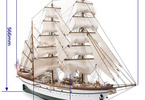 OCCRE Gorch Fock Standmodellbausatz 1:95