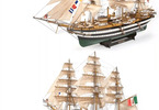 OCCRE Amerigo Vespucci 1:100 + plachty Kit