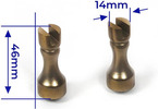 OCCRE Modellstützen Messing 14x46 mm