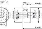 Raboesch motor stejnosměrný Blue RM-720 BB Turbo 9.6V