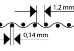 Raboesch mřížka PVC hrubá struktura 0.32x185x290mm (2)