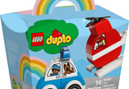 LEGO DUPLO - Hasičský vrtulník a policejní auto