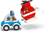 LEGO DUPLO - Hasičský vrtulník a policejní auto
