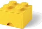 LEGO úložný box s šuplíkem 250x250x180mm - tmavě zelený