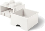 LEGO úložný box s šuplíkem 250x250x180mm - šedý