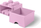 LEGO úložný box s šuplíkem 250x250x180mm - červený