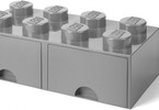 LEGO úložný box s šuplíky 250x500x180mm - tmavě zelený