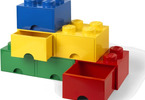 LEGO úložný box s šuplíky 250x500x180mm - černý