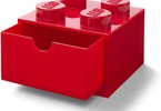 LEGO stolní box 4 se zásuvkou černý