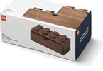 LEGO Wood wooden table box 8 with drawer dark oak